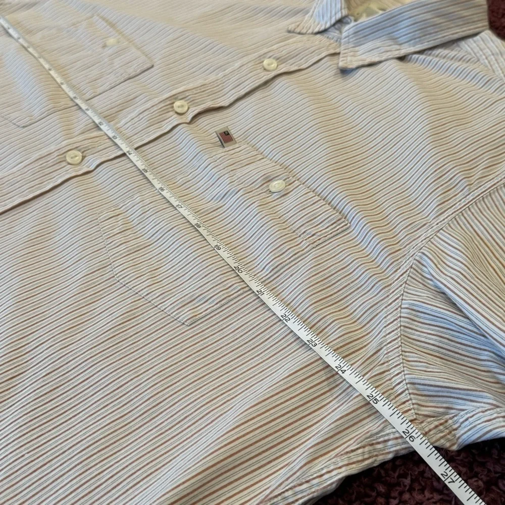 RALPH LAUREN POLO JEANS CO. men’s long-sleeve striped button-down, Large